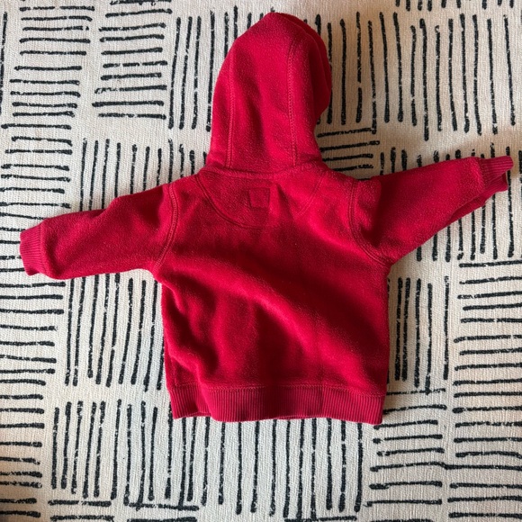 GAP Red and Navy Hoodies with Blue Bear One Pieces 6 Months - Picture 7 of 7